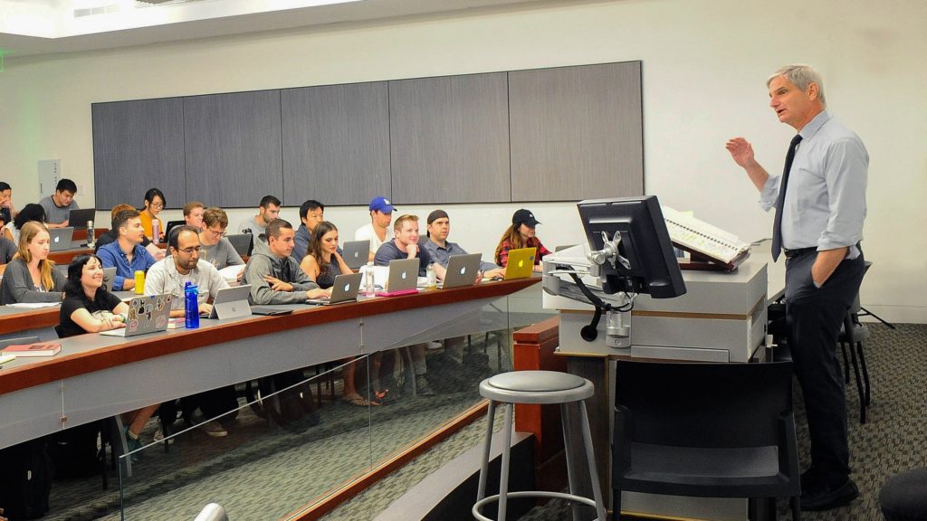 Professor Zolt lecturing