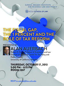 NYU/UCLA Tax Policy Symposium – Public Lecture: The Fiscal Gap, the 1 Percent and the Role of Tax Reform