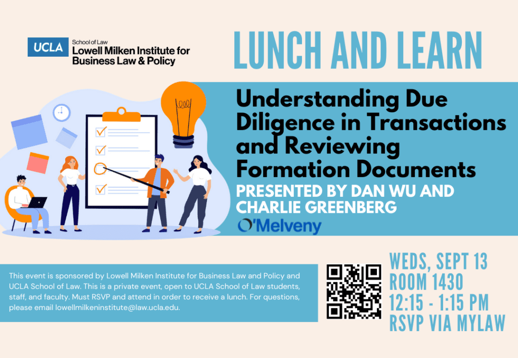 Lunch and Learn: Understanding Due Diligence in Transactions and Reviewing Formation Documents