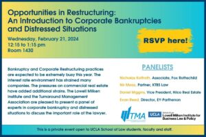 Opportunities in Restructuring: An Introduction to Corporate Bankruptcies and Distressed Situations