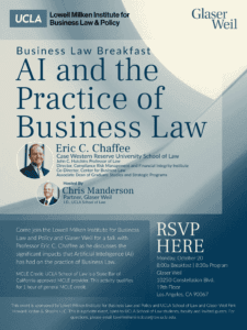 Business Law Breakfast: AI and the Practice of Business Law