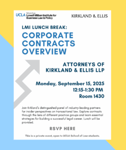 LMI Lunch Break: Corporate Contracts Overview with Kirkland & Ellis